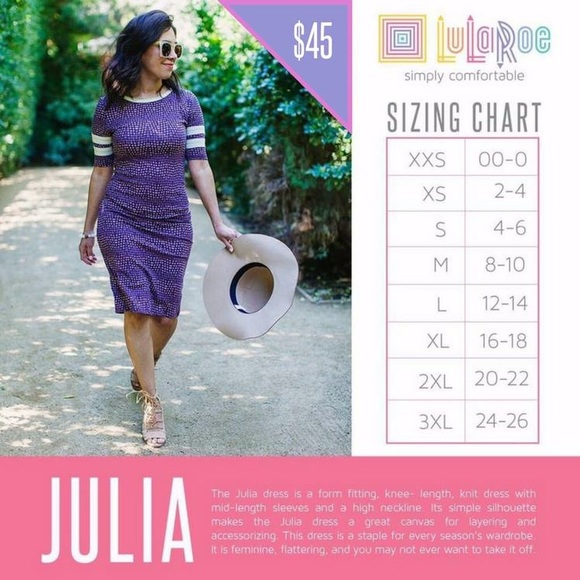 LuLaRoe Julia Dress XS 2-4 New With Tags Elegant Collection Metallic Gold Black - Picture 7 of 9